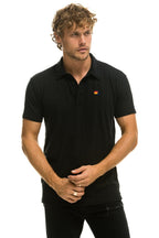 Retro AVIATOR NATION POLO - BLACK