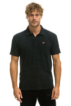 Retro AVIATOR NATION POLO - CHARCOAL
