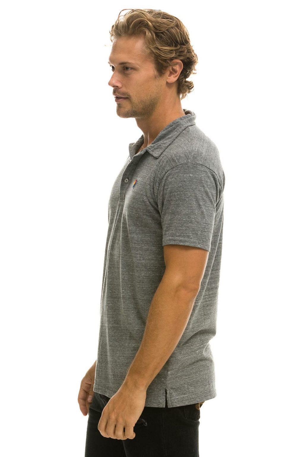 Retro AVIATOR NATION POLO - HEATHER GREY