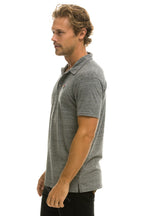 Retro AVIATOR NATION POLO - HEATHER GREY