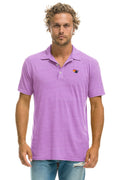 Retro AVIATOR NATION POLO - NEON PURPLE