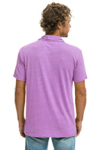 Retro AVIATOR NATION POLO - NEON PURPLE