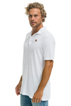 Retro AVIATOR NATION POLO - WHITE