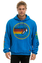 Retro AVIATOR NATION RELAXED VENICE PULLOVER HOODIE - OCEAN