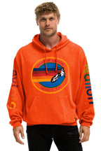Retro AVIATOR NATION RELAXED VENICE PULLOVER HOODIE - ORANGE