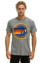 Retro AVIATOR NATION SAN FRANCISCO TEE - HEATHER GREY
