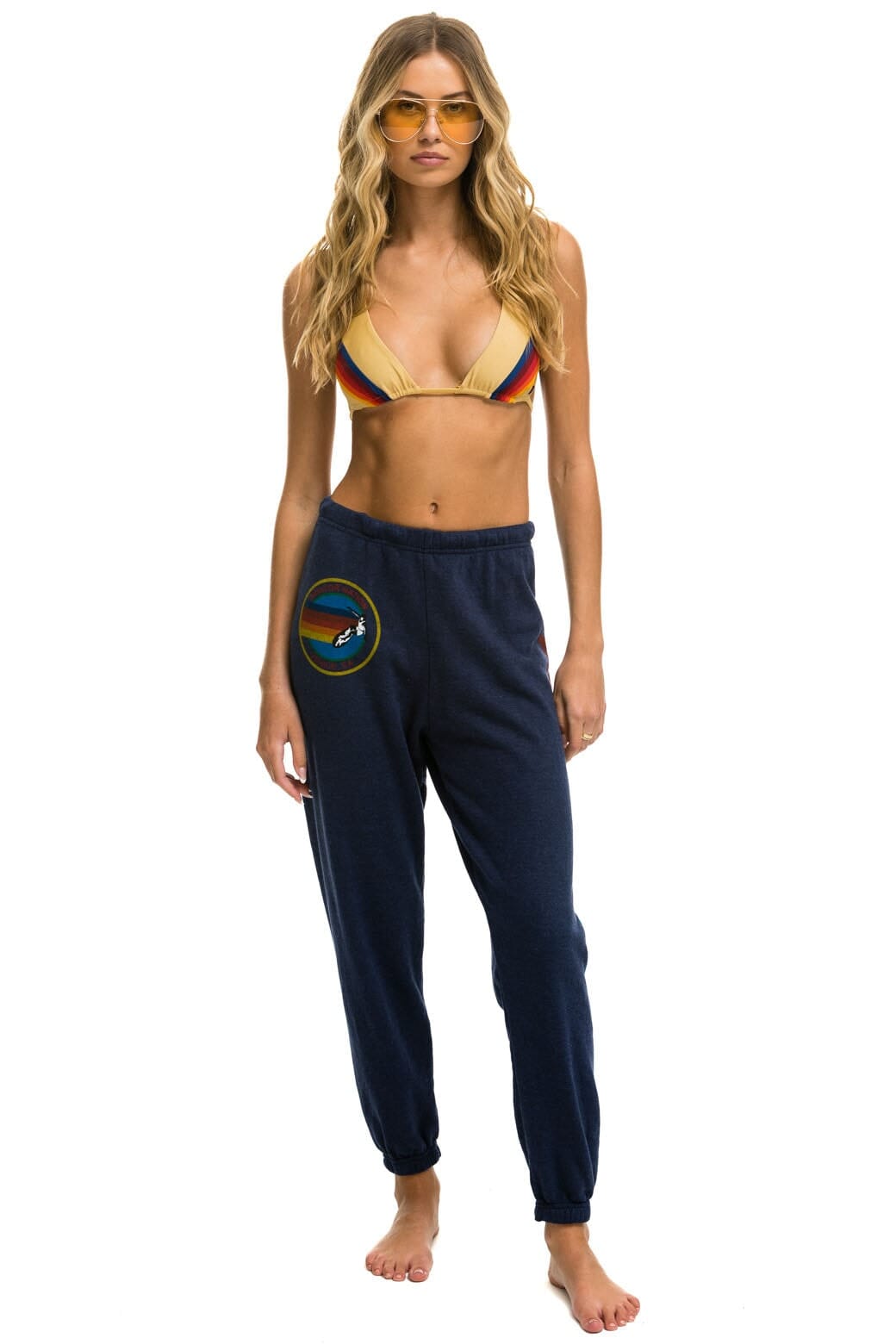 Retro AVIATOR NATION VENICE SWEATPANTS - NAVY