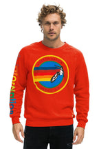 Retro AVIATOR NATION VENICE SWEATSHIRT - RED