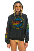 Retro AVIATOR NATION VAIL RELAXED PULLOVER HOODIE - CHARCOAL