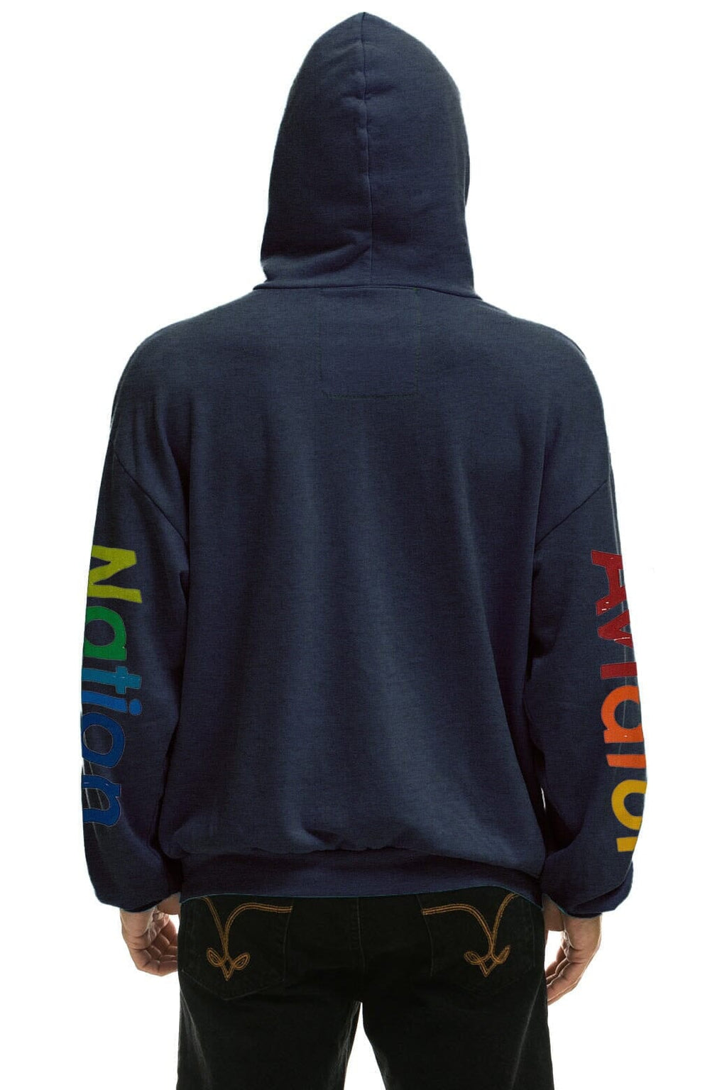 Retro AVIATOR NATION VAIL RELAXED PULLOVER HOODIE - NAVY