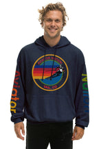 Retro AVIATOR NATION VAIL RELAXED PULLOVER HOODIE - NAVY