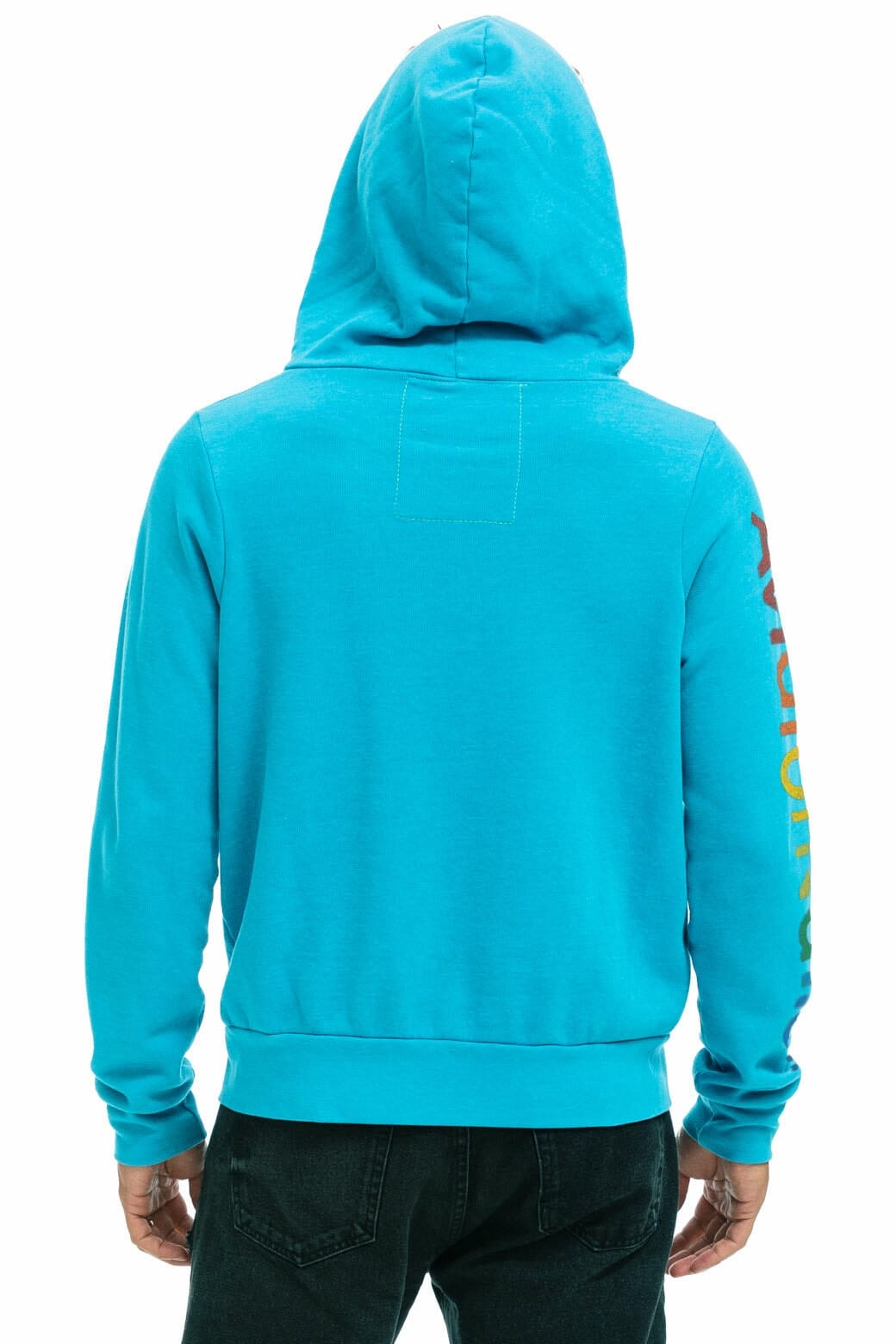 Retro AVIATOR NATION VAIL ZIP HOODIE - NEON BLUE