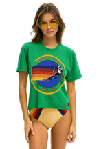 Retro AVIATOR NATION VAIL BOYFRIEND TEE - KELLY GREEN