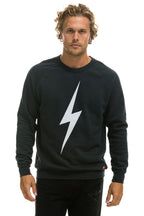 Retro BOLT CREW SWEATSHIRT - CHARCOAL