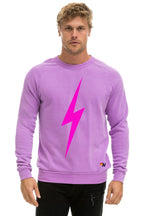 Retro BOLT CREW SWEATSHIRT - NEON PURPLE NEON PINK