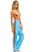 Retro BOLT STRIPE HI RISE WIDE-LEG GYPSY JEAN - SKY