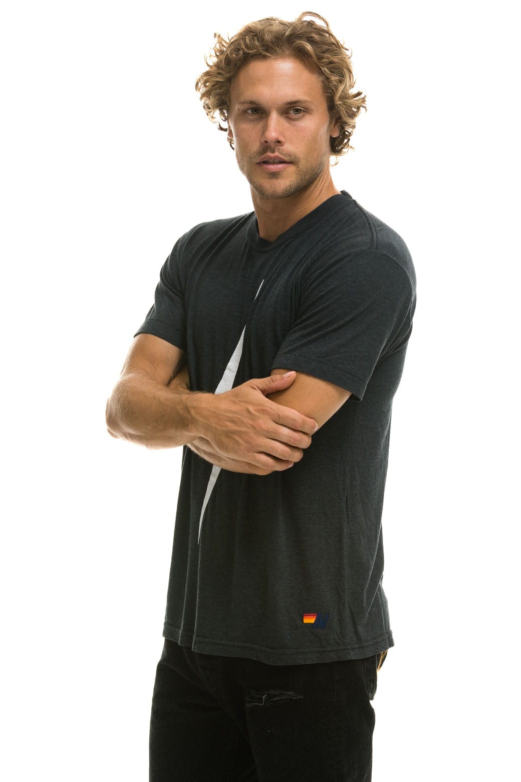 Retro BOLT TEE - CHARCOAL