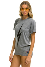 Retro BOLT TEE - HEATHER GREY