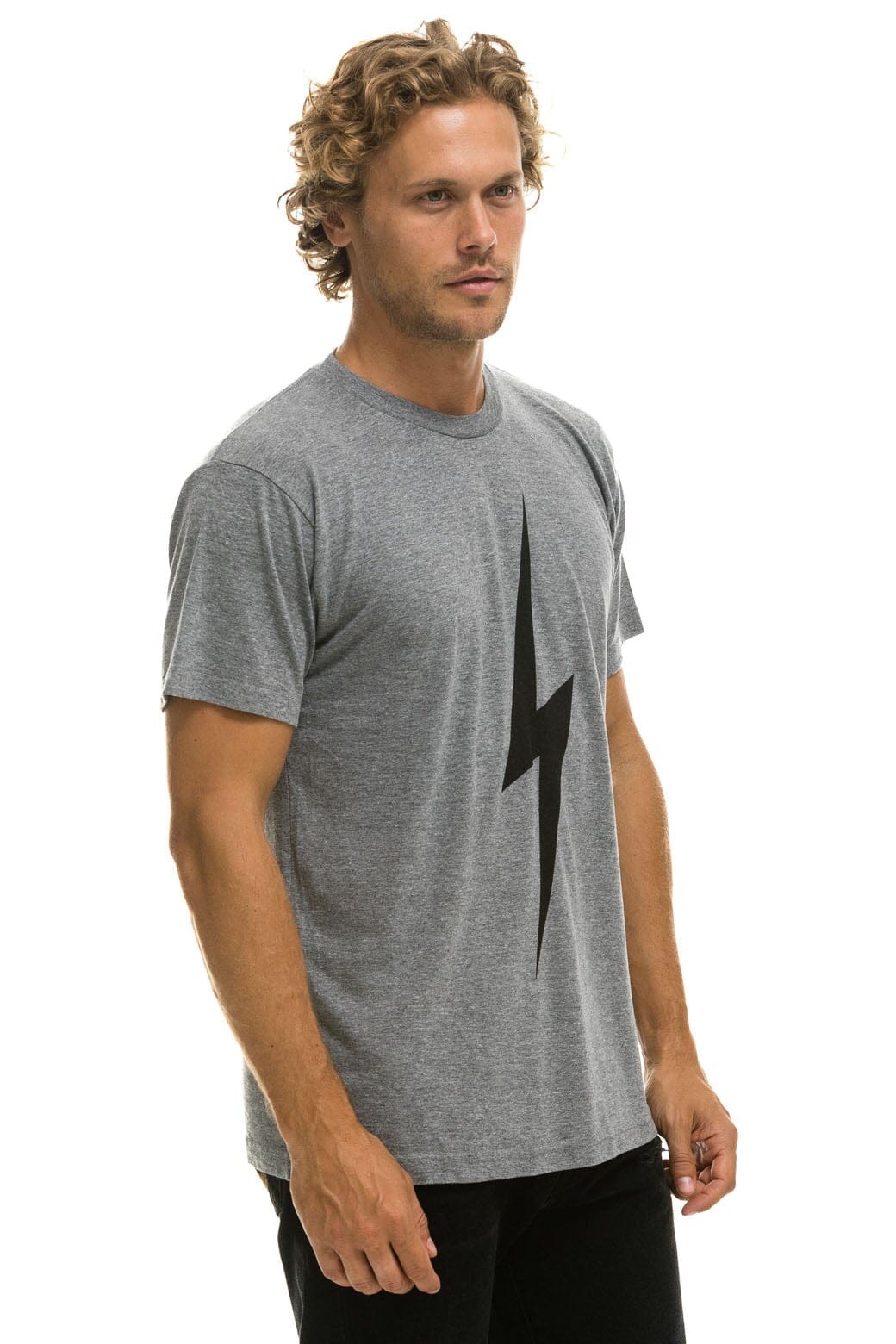 Retro BOLT TEE - HEATHER GREY