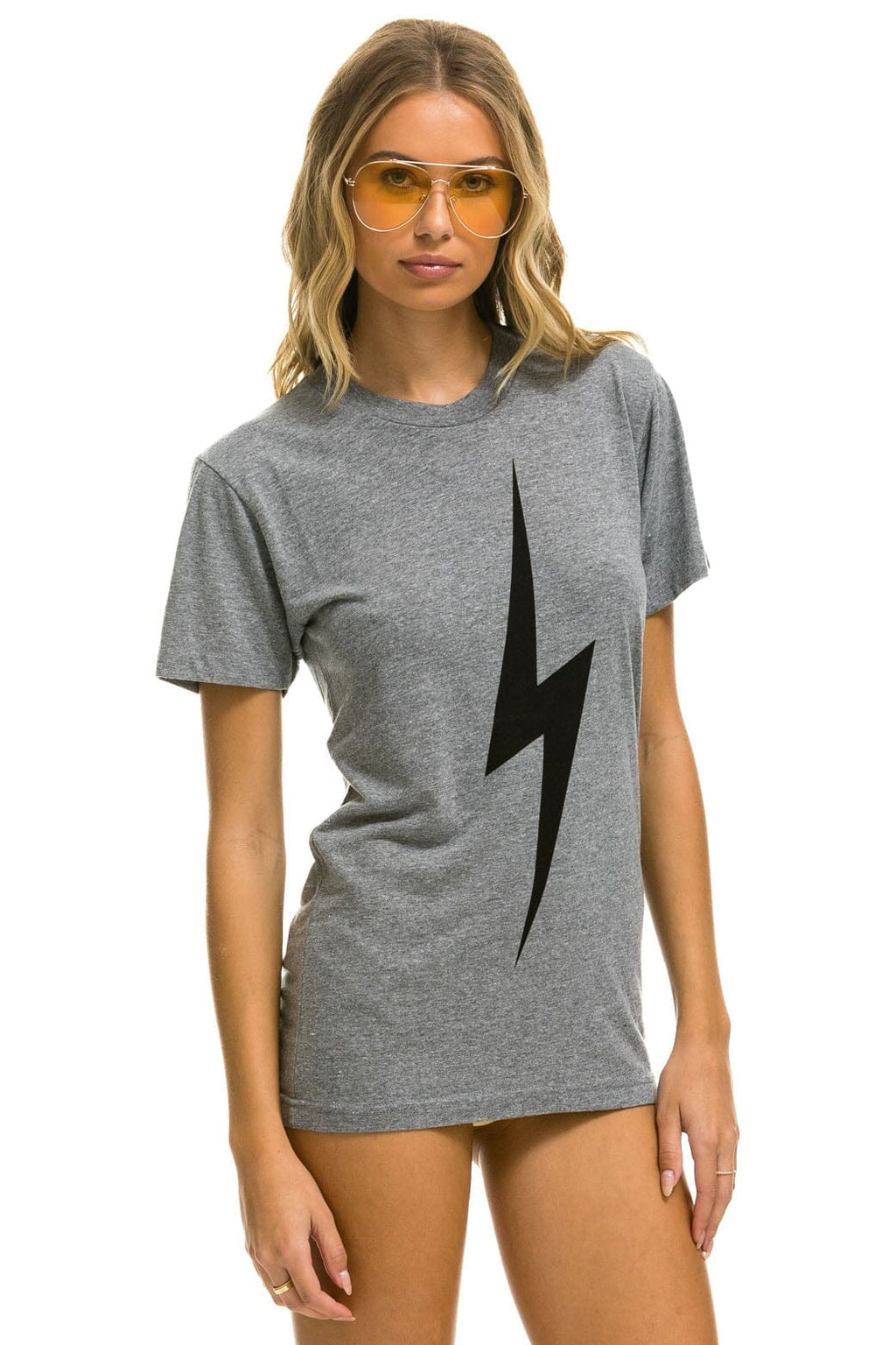 Retro BOLT TEE - HEATHER GREY
