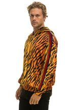 Retro CLASSIC VELVET RELAXED PULLOVER HOODIE - TIGER