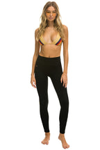 Retro FULL LENGTH HI-RISE BOLT LEGGINGS - BLACK