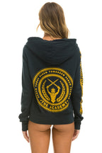 Retro HUNGER GAMES ZIP HOODIE - CHARCOAL
