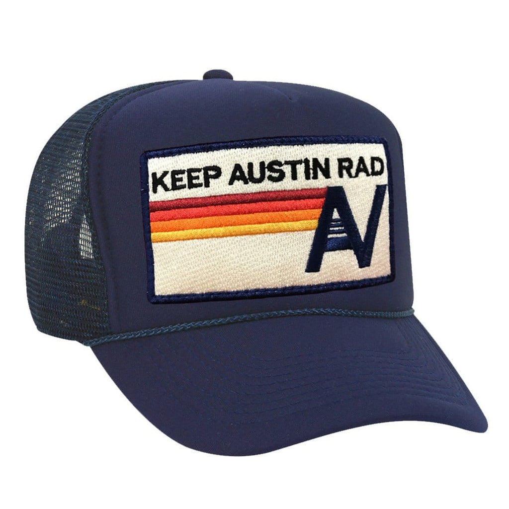 Retro KEEP AUSTIN RAD VINTAGE TRUCKER HAT