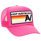 Retro KEEP AUSTIN RAD VINTAGE TRUCKER HAT
