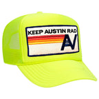 Retro KEEP AUSTIN RAD VINTAGE TRUCKER HAT