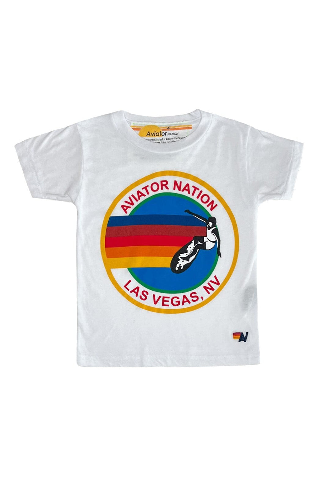 Retro KIDS AVIATOR NATION LAS VEGAS TEE - WHITE
