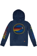 Retro KIDS AVIATOR NATION ASPEN PULLOVER HOODIE - NAVY