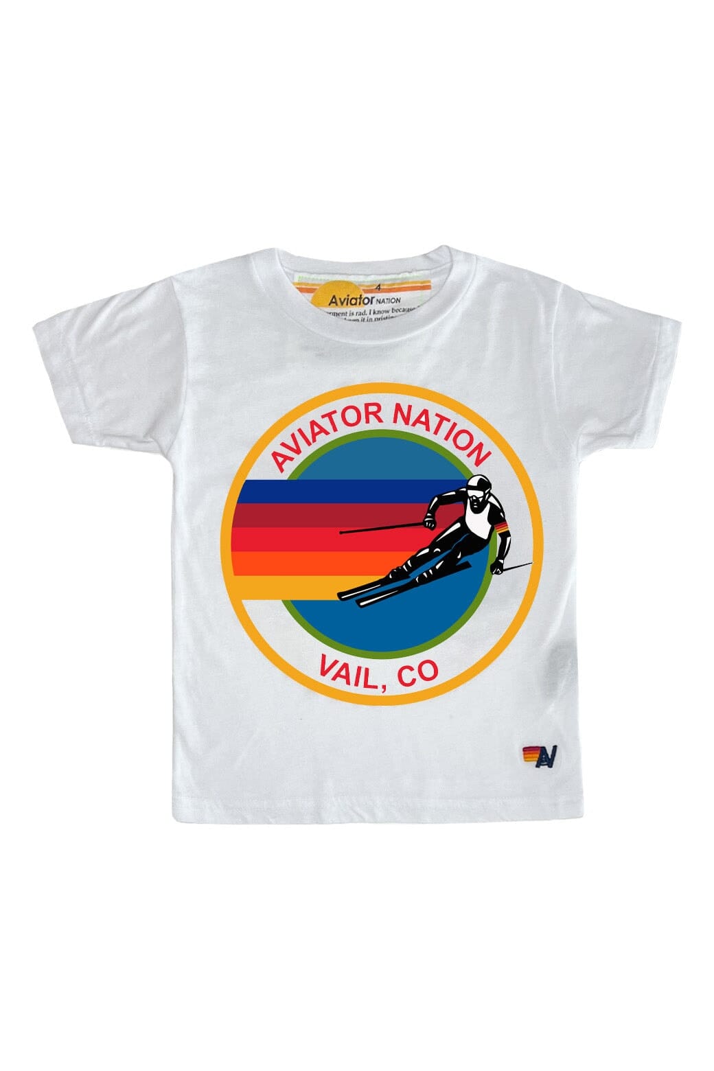 Retro KIDS AVIATOR NATION VAIL TEE - WHITE
