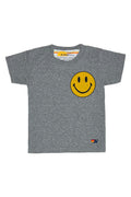 Retro KIDS SMILEY 2 TEE - HEATHER GREY