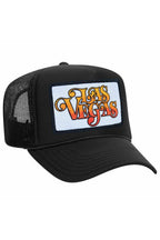 Retro LAS VEGAS SCRIPT TRUCKER HAT