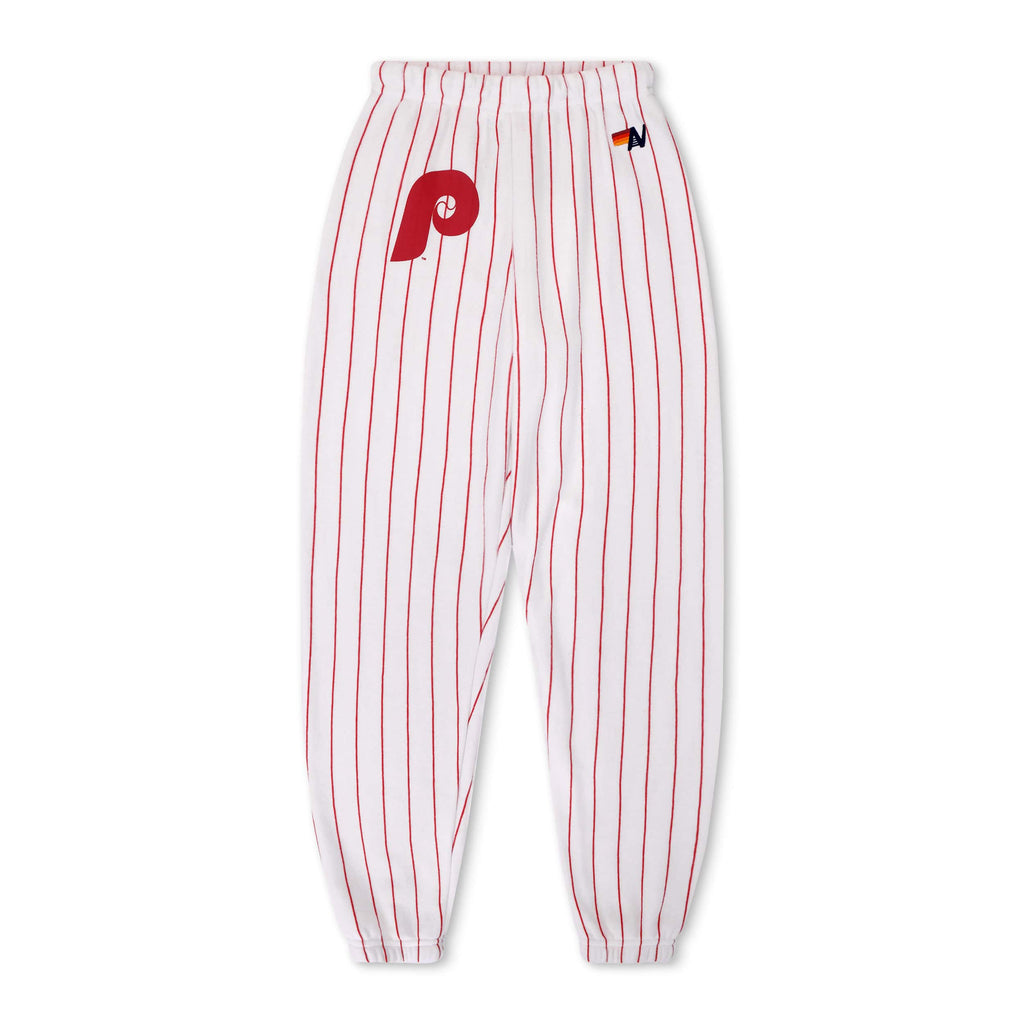 Retro PHILADELPHIA PHILLIES PINSTRIPE 2026 SWEATPANTS - WHITE RED