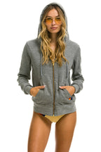 Retro LOCALS ONLY HOODIE - HEATHER GREY
