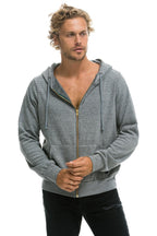 Retro LOCALS ONLY HOODIE - HEATHER GREY