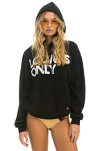 Retro LOCALS ONLY RELAXED PULLOVER HOODIE - BLACK