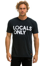 Retro LOCALS ONLY TEE - CHARCOAL