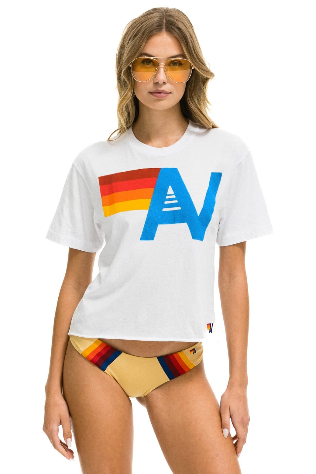 Retro LOGO BOYFRIEND TEE - WHITE