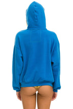 Retro LOGO PULLOVER RELAXED HOODIE - OCEAN