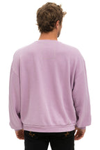 Retro LOGO RELAXED CREW SWEATSHIRT - MAUVE
