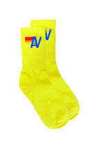 Retro LOGO SOCK - NEON YELLOW