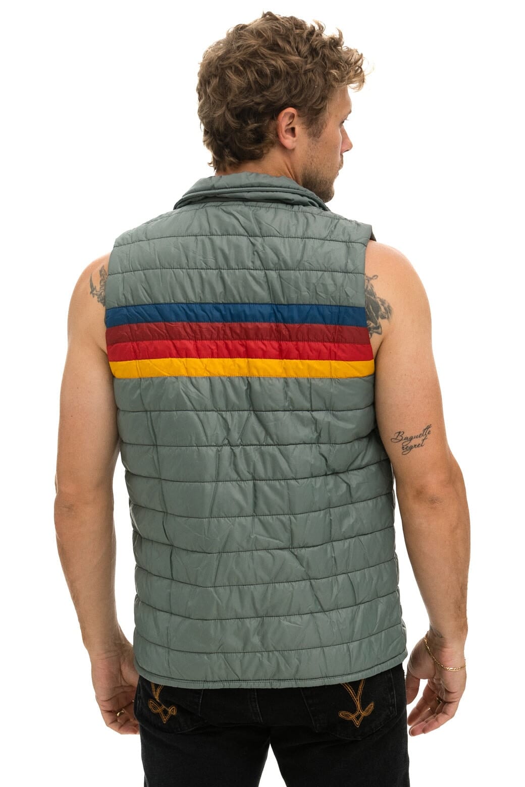 Retro MENS 4 STRIPE VEST - SEDONA