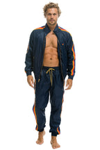 Retro MENS 4 STRIPE WIND PANT - NAVY