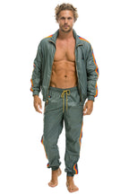 Retro MENS 4 STRIPE WIND PANT - SEDONA GREY