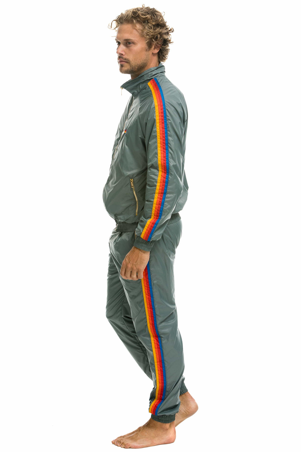 Retro MENS 4 STRIPE WINDBREAKER - SEDONA