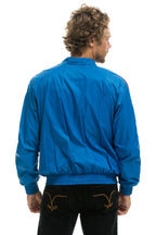 Retro MENS 4 STRIPE WINDBREAKER - SNORKEL BLUE