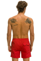 Retro MENS 5 STRIPE FLEX SHORTS - RED